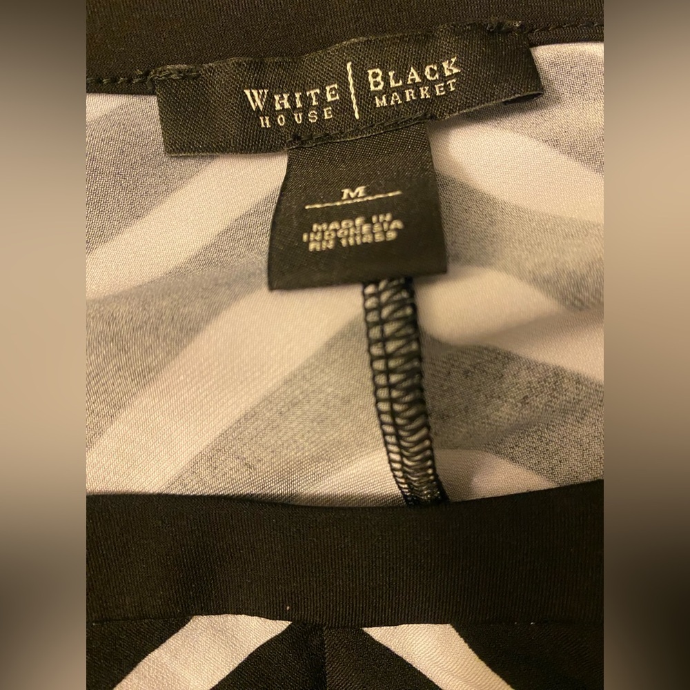 White House Black Market black and white dress - Picture 2 of 6